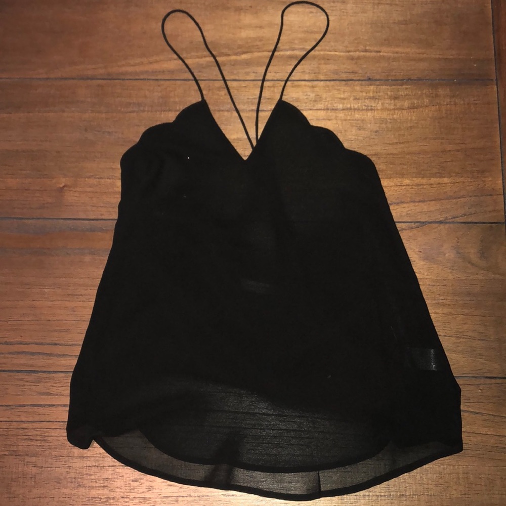 Scallop tank top